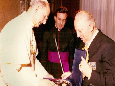 Papa Paolo VI e Gianni Caucia