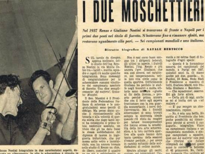 Articolo biografico su Renzo Nostini del 1953