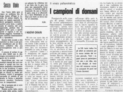 Notiziario SS Lazio Nuoto, gennaio 1969, pagina 4