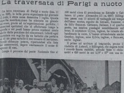7 luglio 1907, Altieri quarto nella traversata della Senna