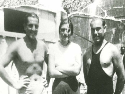27/07/1933 - Paolo Costoli, Grazietta Scalia e Perentin.