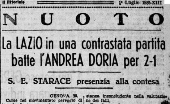 1935 – Andrea Doria-Lazio 1-2