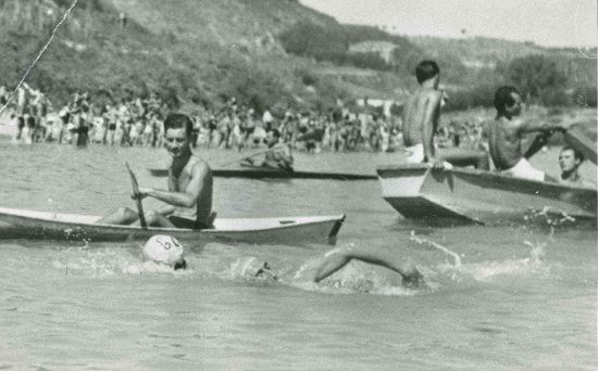 Anni 40 – Ognio in gara sul Tevere