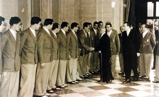 1948 – Luigi Einaudi riceve la Nazionale