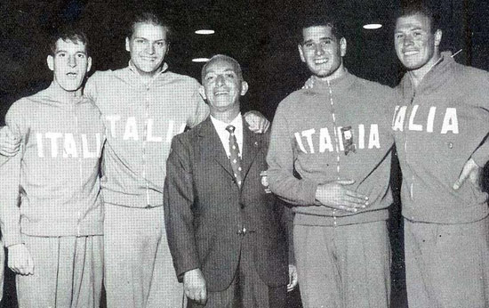Campionati Europei 1958 – Pucci e altri grandi Nuotatori Azzurri
