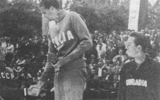 1958 – Europei di Budapest Podio dei 100 SL