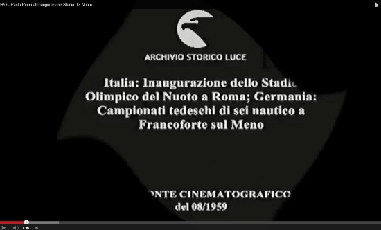 27/08/1959 – Torneo Internazionale di Nuoto inaugura lo Stadio del Nuoto