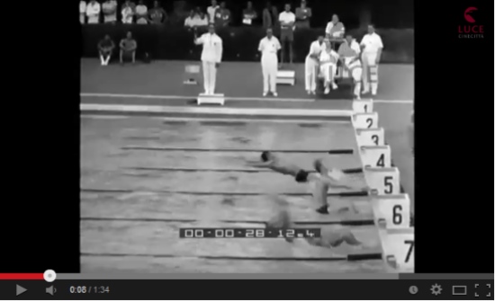 26/08/1959 – Record Italiano della 4 x 100 mista azzurra con Paolo Pucci