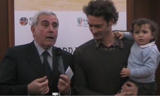Vittorioso riceve il premio CONI Lazio 2013