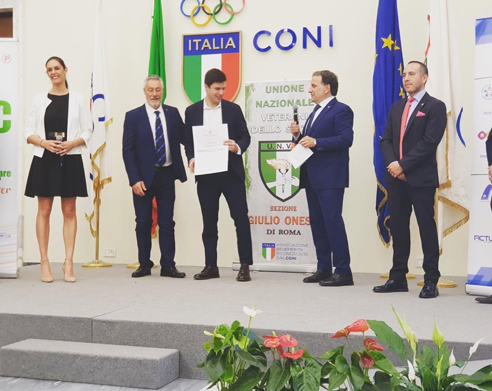 PRESTIGIOSO RICONOSCIMENTO PER FEDERICO COLOSIMO