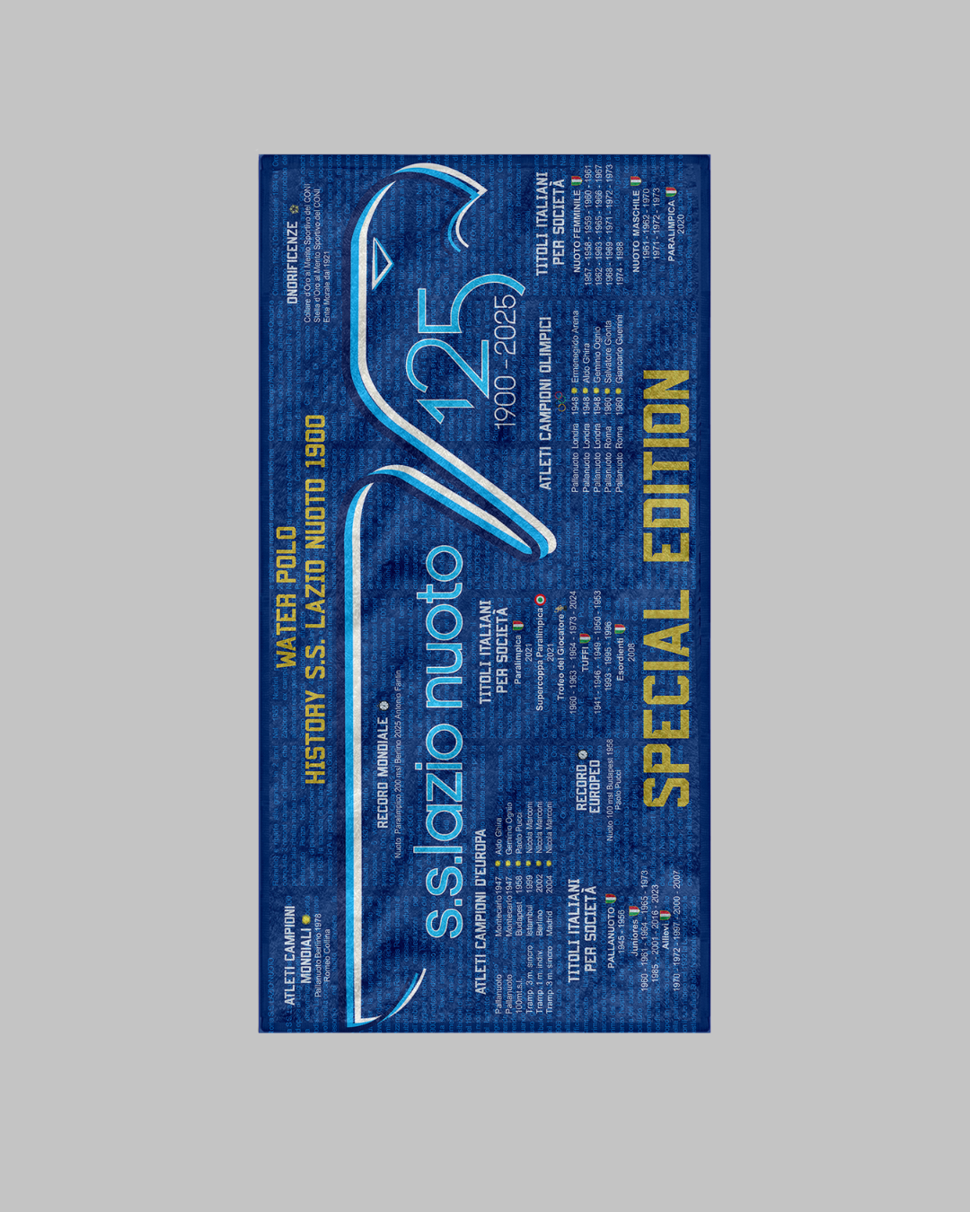 Telo SS Lazio Nuoto Special Edition 125° Anniversario