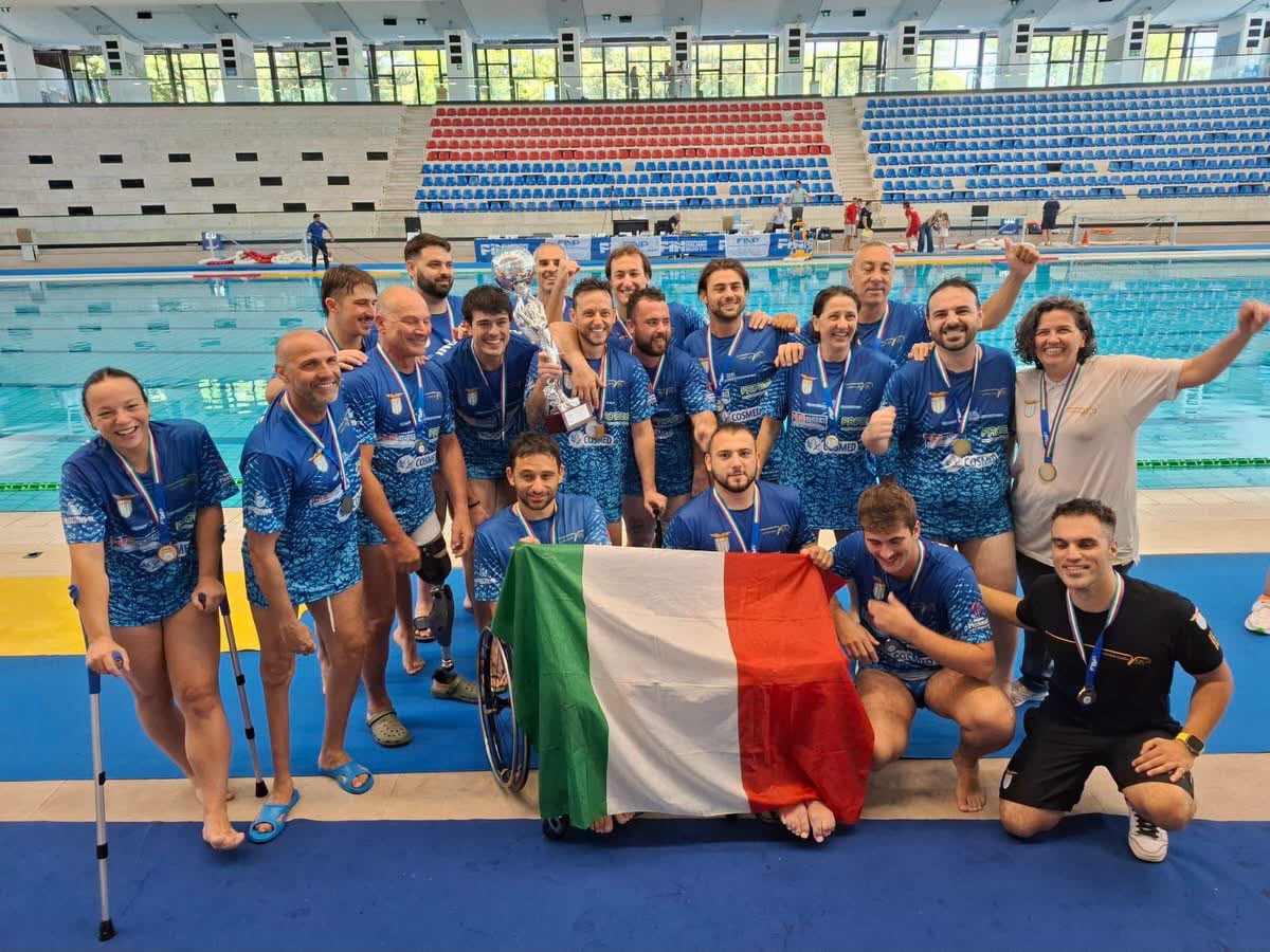 S.S. LAZIO NUOTO, È SCUDETTO! LA PALLANUOTO PARALIMPICA TORNA SUL TETTO D’ITALIA